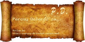 Percsy Doloróza névjegykártya